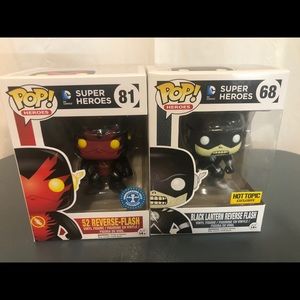 Funko Pop-52 Reverse Flash+Blk Lant Reverse Flash